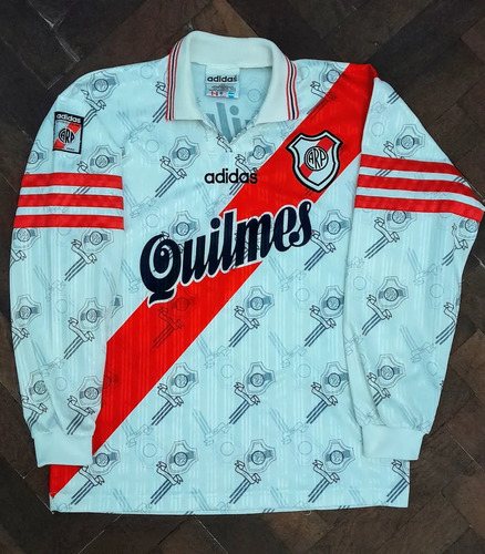 Camiseta Titular De River Año 1996. Mangas Largas, Talle 2