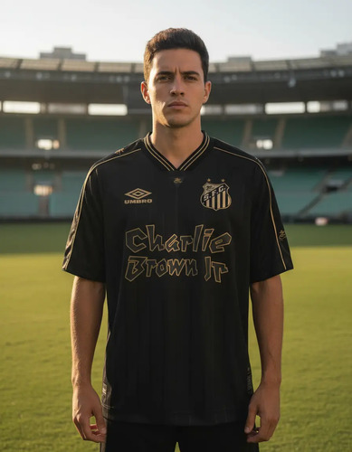 Camisa Camiseta Santos Fc Charlie Brown 24\u002F25 Torcedor Masc. | Parcelamento sem juros