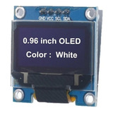 Pantalla Lcd 128x64 Oled 0.96 , Letras Blancas, Para Arduino