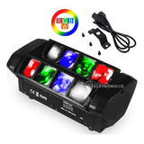 Juego Moving Spider Beam 8 Leds Rgbw Strobo Ballad Light