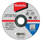 Disco Corte Metal 4-1/2 Recto B-46408 Makita