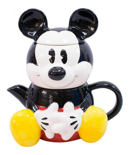 Bule 720 Ml Caneca 210 Ml Formato Mickey Disney