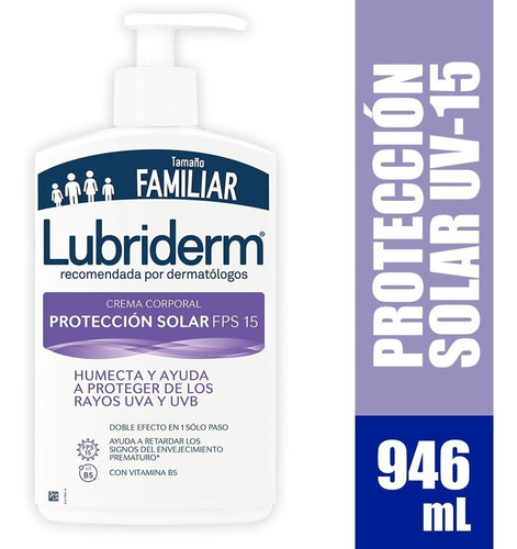 Lubriderm Protección Solar 15 - mL a $70