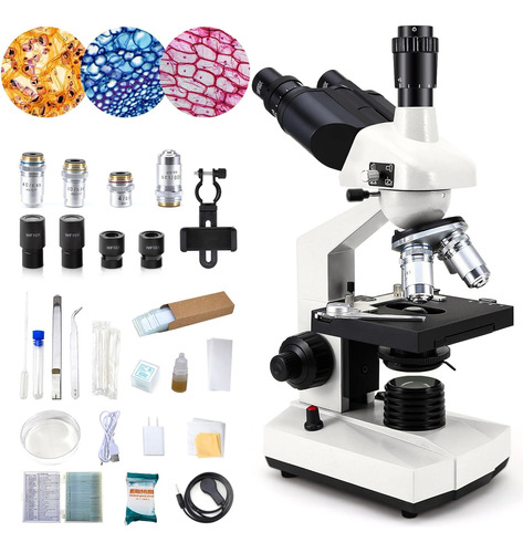 Microscopio Trinocular Para Niños Y Estudiantes Crspexil