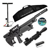 Rifle Hatsan Bull Boss Pcp + Inflador Mira Luz Funda Balines