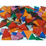 Triángulos En Vidrio Esmaltados,ideal Mosaiquismo,luminarias
