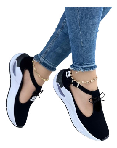 Zapatos Tenis Botas Mafalda Corbata Para Dama Mujeres