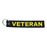1 x Nosotros Militar Veterano Clave Cadena Negro/amarillo