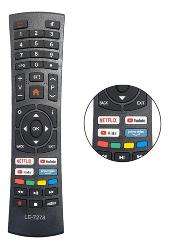 Controle Compatível Multilaser Smart Tv 4k Tl026 Tl027 Tl032