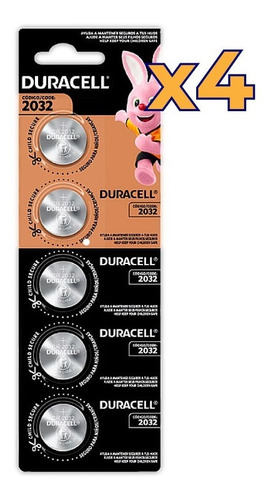 Cr 2032 Duracell Tipo Moneda Cr2032 (paquete Con 20)