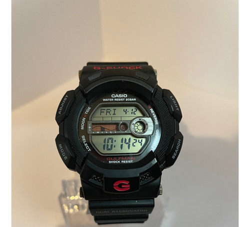 Reloj Casio G-shock Gulfman G-9100 Tapa Titanio 