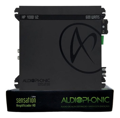 Amplificador Audiophonic Hp1000v2 2 Ohms 1 Canal 600w Rms
