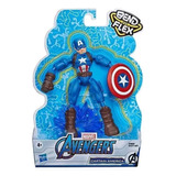 Marvel Avenger Bend And Flex De 6 Pulgadas Capitán América