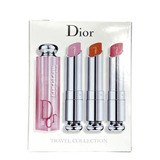 3x Batom Dior Addict Lip Glow 001 Pink 004 Coral 012 Rose 