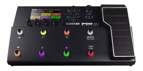 Pedal De Efecto Line 6 Pod Go Wireless  Negro