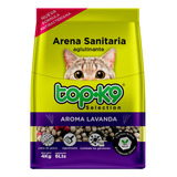 Arena Sanitaria Para Gatos Topk9 Aroma Lavanda 4kg