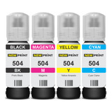 Kit 4 Tinta Compatível Epson Ecotank L4160 L4260 L4150 