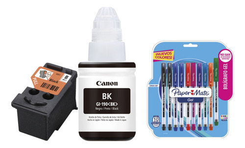 Pack Cabezal Y Tinta Negra Canon G2100 G3100 G3110 +obsequio