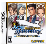 Phoenix Wright Ace Attorney: Justice For All Para Nintendods