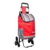 Carrito Mandado Multiusus Silla Plegable Rojo Brang