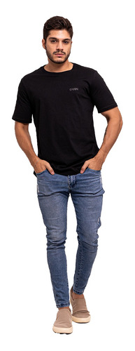 Camiseta Masculina Algodão Premium Básica 100% Slim Lisa