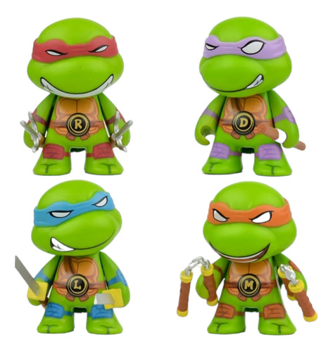 Set De Figuras Las Tortigas Ninjas