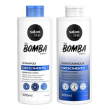 Kit Shampoo E Condicionador Sos Bomba Crescimento 500ml