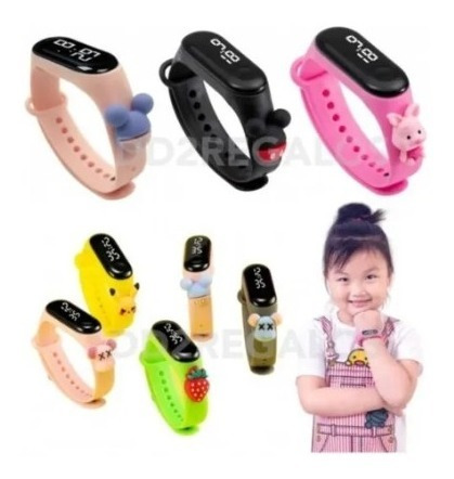 Reloj Led Digital Touch Niños Niñas Regalo Animalitos Barato