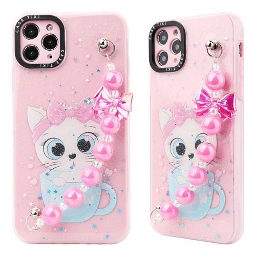 Funda Case Celular (2 En 1) Color Con Pulsera Premium