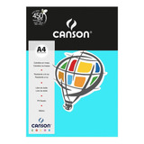 Papel Color Plus A4 Canson 120g 15 Folhas Azul Turquesa