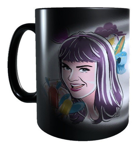 Taza Mágica Diseño Katy Perry, Tazon Cambia Color