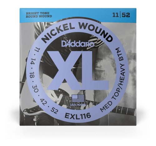 Cuerda De Guitarra D'addario Xl Nickel Wound Exl116 .011