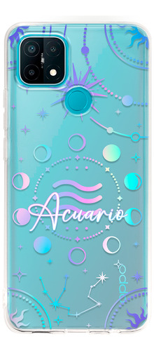 Funda Para Oppo Uso Rudo Para Mujer Signo Zodiaco Acuario