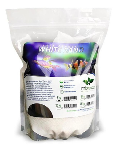 Areia Mbreda Perolada White Sand 2kg