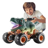 Cochecito Infantil T-rex Con Control De Dinosaurio Recargabl