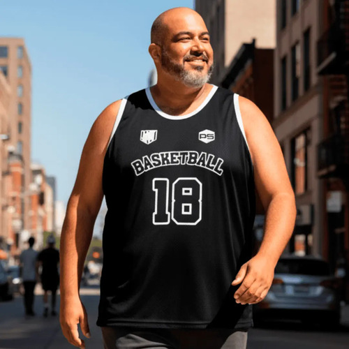 Regata Basquete Plus Size Conforto Total E Secagem Rápida