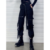 Pantalones Gothic Cargo Para Mujer  Ropa De Calle Gótica De