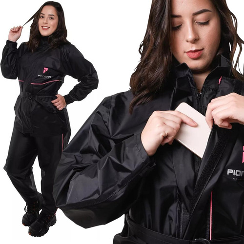 Capa Chuva Roupa Conjunto Motoqueiro Impermeável Pioneira