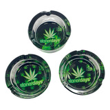 Cenicero Pyrex Grueso Diseño Hojitas Stonerdays