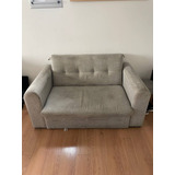 Sillón Cama Cubo Premium Gris Claro Chenille Jumper Full 