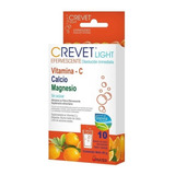 Crevet Light Efervescente Vit C +calcio +magnesio 10 Sobres 