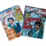 Combo Revistas El Gráfico Mundial 86 Con Maradona Colección