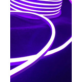 Mangueira Neon Flex Fina 8x16mm 50m + 5 Conector Ip65 Luz Roxo 220v