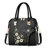 Bolso Bandolera Crossbody De Flores Mano Bordadas Para Mujer