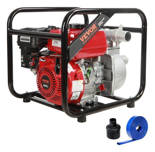 Vevor Motobomba Bomba De Agua A Gasolina 7hp 2 PuLG 142 Gpm