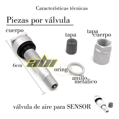 Vlvula Pitn  De Llanta Para Sensor Benz Dodge Alta Calidad Foto 3