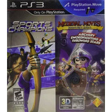 Ps3 Move - Sport Champions + Medieval- Juego Físico Original