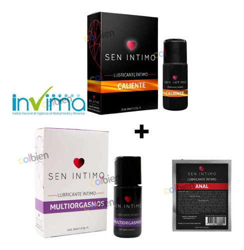 Combo De Lubricante Caliente + Multiorgasmos + Anal Espeso