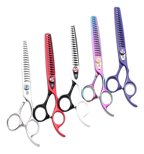 Tijera Blender 8 Pulgadas Con Estuche Purple Dragon Original