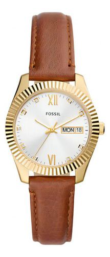 Relógio Fossil Feminino Scarlette Dourado - Es5184/0mn